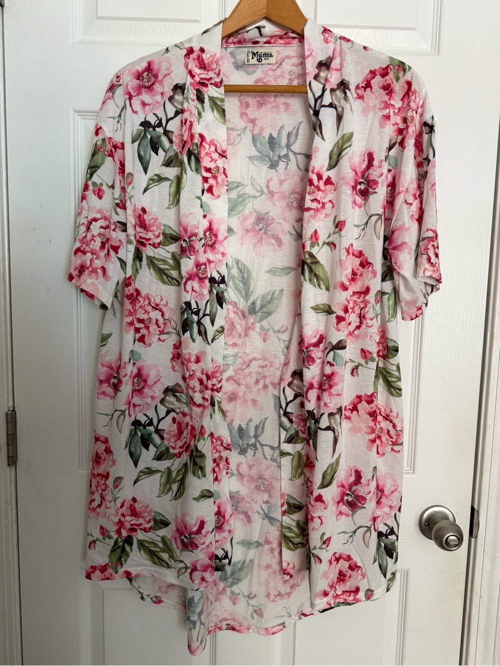 Show Me Your MuMu Pink Floral Short-Sleeve Button-Down Shirt